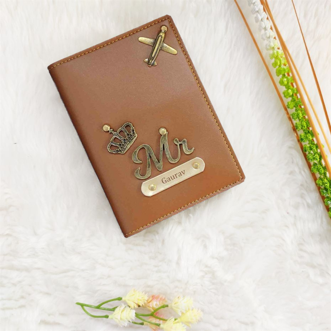 Rust Customized Passport Cover - The Travel Bug Store