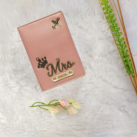 Pink Customized Passport Cover - The Travel Bug Store